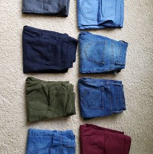 HUGE FASHION NOVA HIGH WAISTED JEAN LOT OF 8